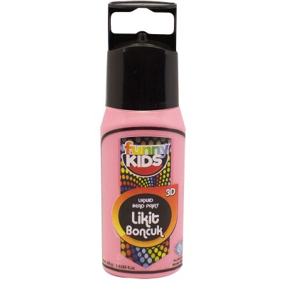 Funny Kids 3D Likit Boncuk Boya 60cc  PEMBE - 2504