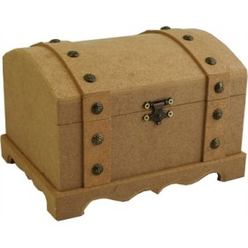 Kemerli Sandık Kutu Orta 21x16x13cm SN-01 Kemerli Sandık Kutu Orta