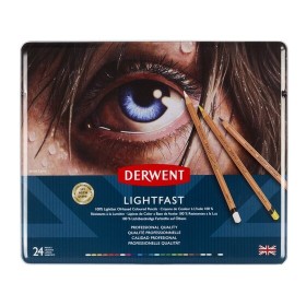 Derwent Lightfast Pencils Renkli Boya Kalemi 12'li Teneke Kutu