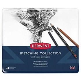 Derwent Drawing Özel Eskiz Seti 24'lü Set Metal Kutu