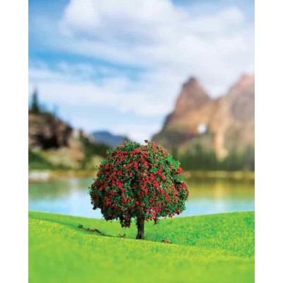 Kırmızı Çiçekli Ağaç 5,5 cm 2 li
