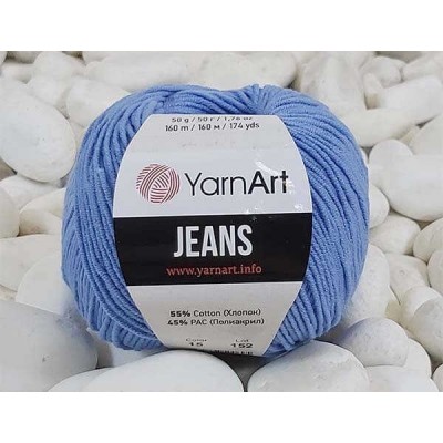 YarnArt Jeans Amigurumi El Örgü İpi 50gr - 15 ORTANCA MAVİ