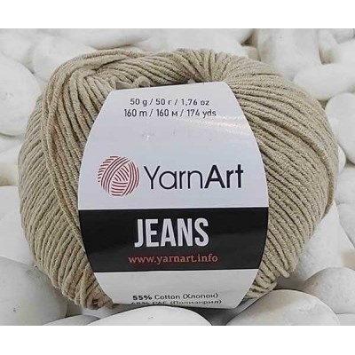 YarnArt Jeans Amigurumi El Örgü İpi 50gr - 48 BEJ