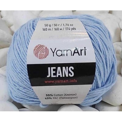 YarnArt Jeans Amigurumi El Örgü İpi 50gr - 75 BEBE MAVİ