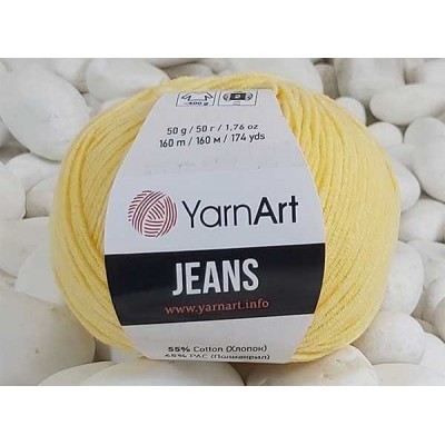 YarnArt Jeans Amigurumi El Örgü İpi 50gr - 88 BEBE SARI