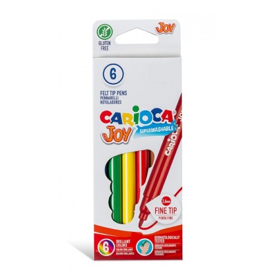 Carioca Joy Süper Yıkanabilir Keçeli Boya Kalemi 6’Lı