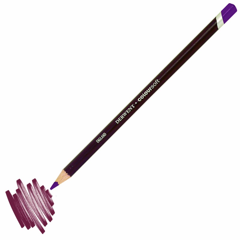 Derwent ColourSoft Colored Pencil - Bright Purple C240 Artist Quality Drawing Pencil