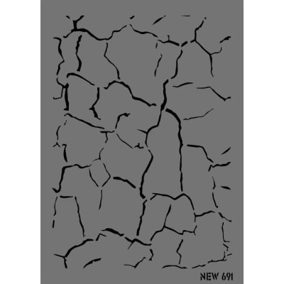 Rich New Seri N-691 Stencil 35x25cm