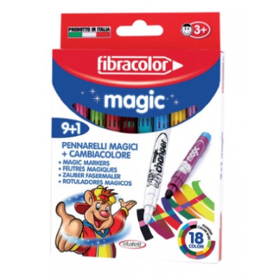 Fibracolor Magic Renk Değiştiren Keçeli Kalem 9+1 Renk