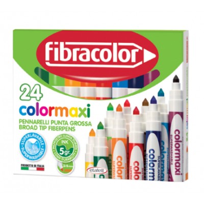 Fibracolor Colormaxi Jumbo Keçeli Kalem 24 Renk