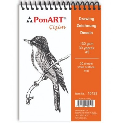PonART Drawing&Painting Blok 130 gr A5 30 yaprak