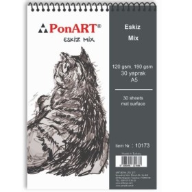 PonART Eskiz Mix A5 30 Yaprak PonART Eskiz Mix A5 30 Yaprak