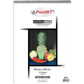 PonART Drawing&Painting Blok 130 gr 35x50 cm 15 Yaprak PonART Drawing&Painting Blok 130 gr 35x50 cm 15 Yaprak