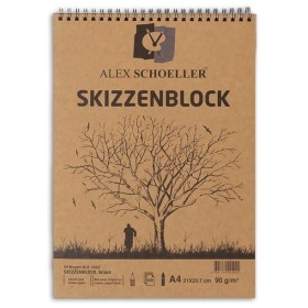Alex Schoeller Kraft Eskiz Blok A4 Üstten Spiralli 90 gr. 60 yp. Alex Schoeller Kraft Eskiz Blok A4 Üstten Spiralli 90 gr. 60 yp.