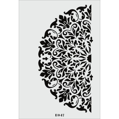 biStencil Yarım Daire Motif Şablon 25x35cm E-047