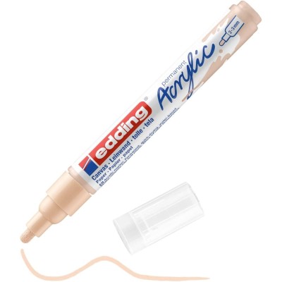 edding 5100 Akrilik Markör 2-3mm Yuvarlak Uçlu Bej
