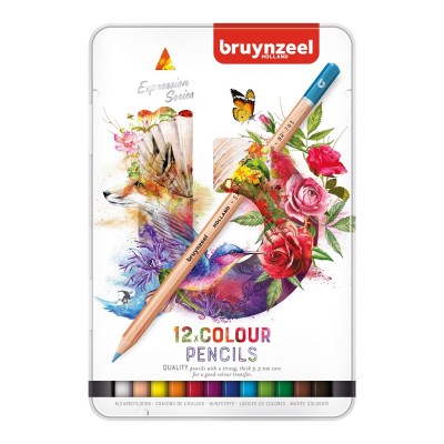 Bruynzeel Expression Colour Kuru Kalem Boya Seti 12 Renk