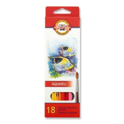 Kohinoor Set of Aquarell Coloured Pencils 3717 18 Fish