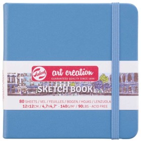 Talens Art Creation Eskiz Defteri 12x12cm 140gr 80 yp Sert Kapak MAVİ Talens Art Creation Sketchbook Lake Blue 12 x 12 cm, 140 g, 80 Yaprak