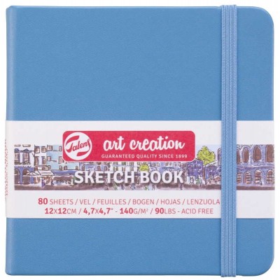 Talens Art Creation Sketchbook Lake Blue 12 x 12 cm, 140 g, 80 Yaprak