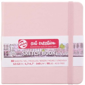 Talens Art Creation Eskiz Defteri 12x12cm 140gr 80 yp Sert Kapak PEMBE Talens Art Creation Sketchbook Pastel Pembe 12 x 12 cm, 140 gr, 80 Yaprak