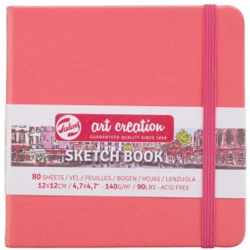 Talens Art Creation Sketchbook Mercan Kırmızısı, 12 x 12 cm, 140 g, 80 Yaprak