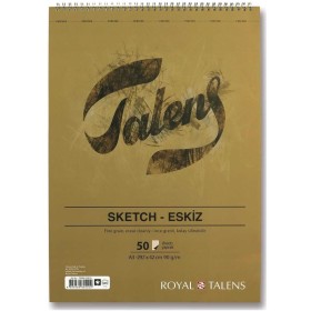 Talens Eskiz Bloğu 90 gr 50 yp A3