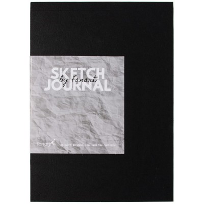 Fanart Sketch Journal A5 Ivory Kağıt Siyah Kapak Eskiz Defteri