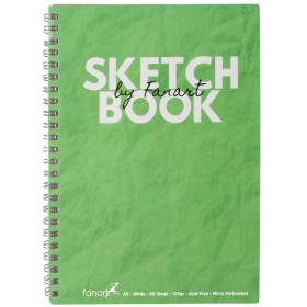 Fanart Academy Sketchbook A5 Spiralli Eskiz Defteri Yeşil