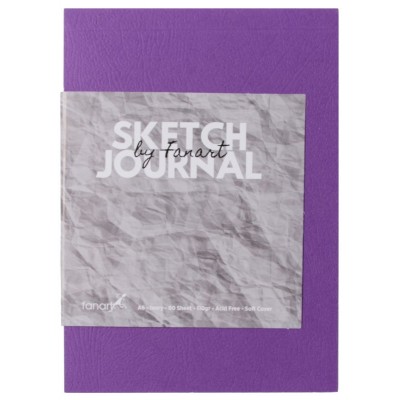 Fanart Sketch Journal A6 Ivory Kağıt Eskiz Defteri Mor