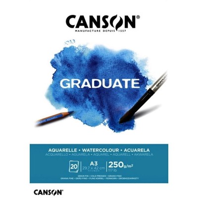 Canson Graduate Suluboya Defteri A3 250 gr 