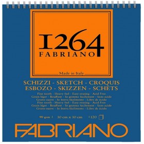 Fabriano 1264 Sketch Paper Eskiz Defteri 90 gr. 120 Yp. 30x30