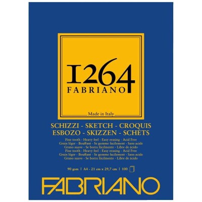 Fabriano 1264 Sketch Paper Eskiz Defteri 90 gr. 100 Yp. A4