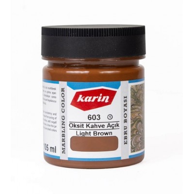 Karin Ebru Boyası Ezilmiş 105ml 603 Oksit Kahve (Açık)