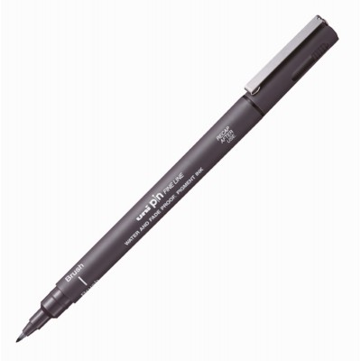Uni Pin Brush Fırça Uçlu Kalem BR-200 Dark Grey