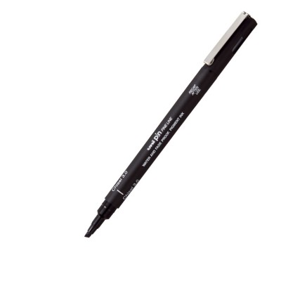 Uni Pin Chisel 3.0mm Fine Liner Drawing Pen Siyah