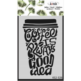 Kosida Stencil Şablon 20x30cm KAHVE TADI