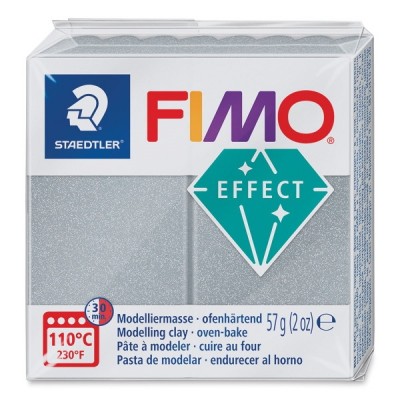Staedtler Fimo Effect Polimer Kil 81 Metalik Silver