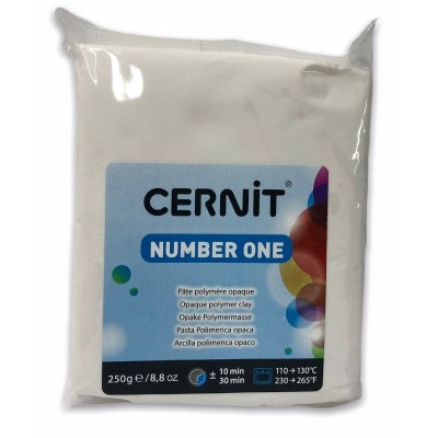 Cernit Number One Polimer Kil 250gr 027 White Opaque