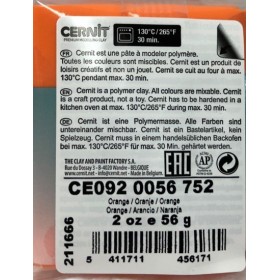 Cernit Translucent (Transparan) Polimer Kil 752 Orange