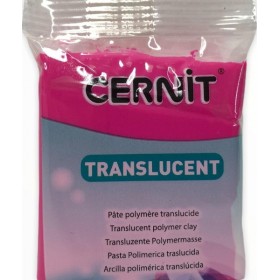 Cernit Translucent (Transparan) Polimer Kil 474 Ruby Red
