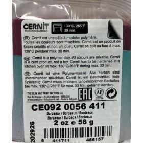 Cernit Translucent (Transparan) Polimer Kil 411 Wine Red