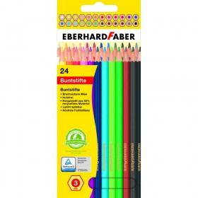 Eberhard Faber Altıgen Kuruboya 3mm 24 Renk