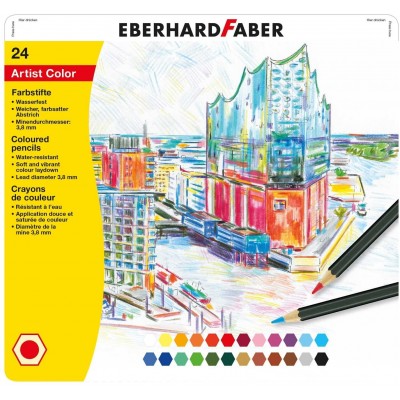 Eberhard Faber Artist Color Kuruboya Kalemi 24 Renk