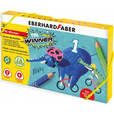 Eberhard Faber TRI Winner Plastik Kutulu 24 Renk