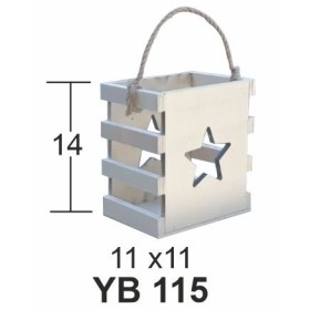 Mini Yılbaşı Sepeti Ahşap Obje Yıldız Motifli Mini Yılbaşı Sepeti Ahşap Obje Yıldız Motifli