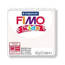 Staedtler Fimo Kids Yumuşak Polimer Kil 0 White 