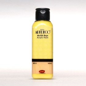 3801 Pastel Sarı Artdeco Yeni Formül Akrilik Boya 140 ml