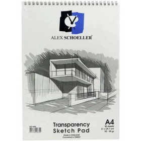 Alex Schoeller Transparency Sketch Pad Eskiz Bloğu 50/55 gr. A4