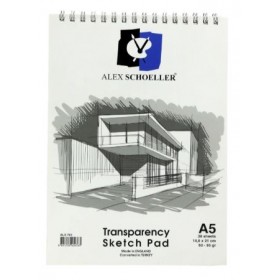 Alex Schoeller Transparency Sketch Pad Eskiz Bloğu 50/55 gr. A5